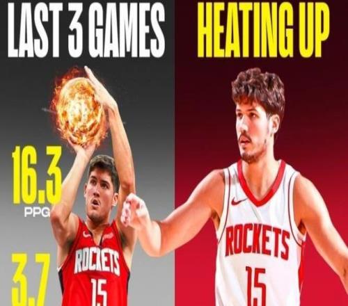 火箭边缘人2场20+10！火速上位补位DFS，1年合同超值，续约稳了