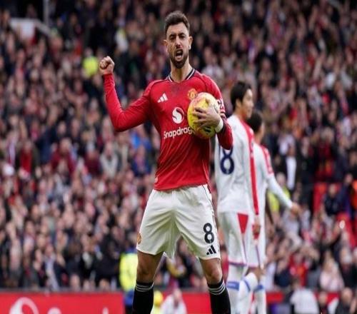 自1112赛季以来，B费是首位单赛季英超13+助攻的曼联球员