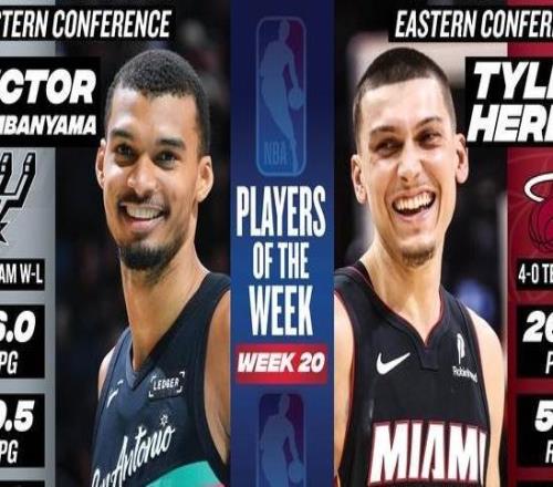 周最佳球员：西部维克托文班亚马东部泰勒希罗