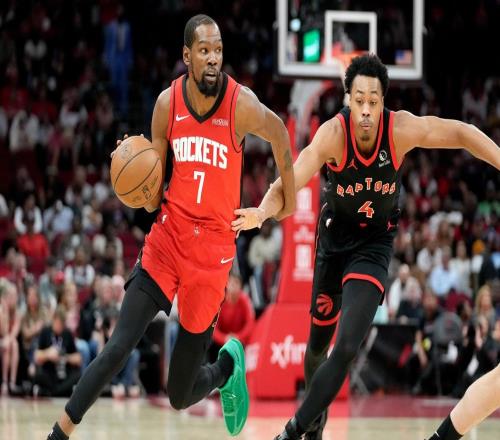 29+7助火箭取第40胜！杜兰特终露甜美笑容赛后盛赞热巴盖世伟业