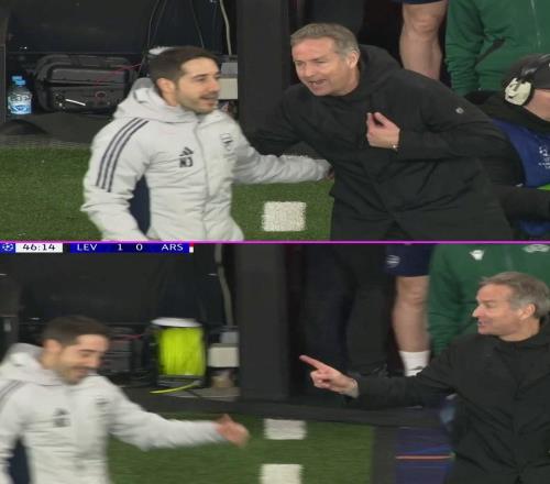 说了啥药厂进球后药厂主帅马上找到阿森纳定位球教练乔弗尔