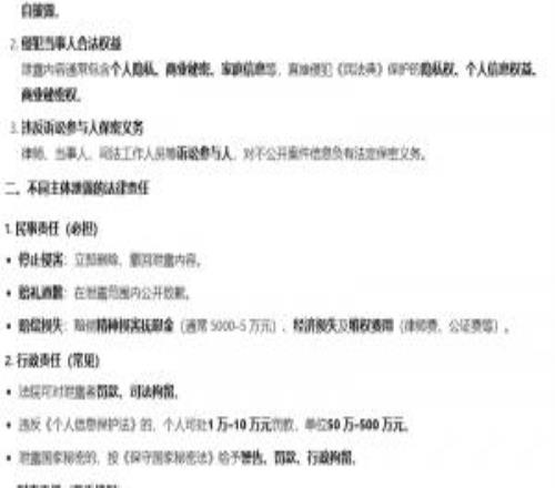 前IG分析师发布未公开的判决书截图或因泄露隐私涉嫌违法