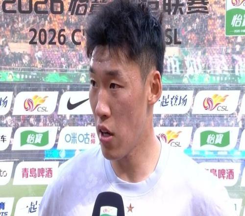 朱辰杰：球队整体踢得不错，很可惜下半场我们没能把握住机会