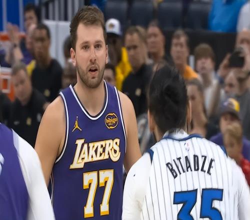 NBA官方：东契奇比塔泽技犯被撤销卢卡对阵活塞将不会被禁赛