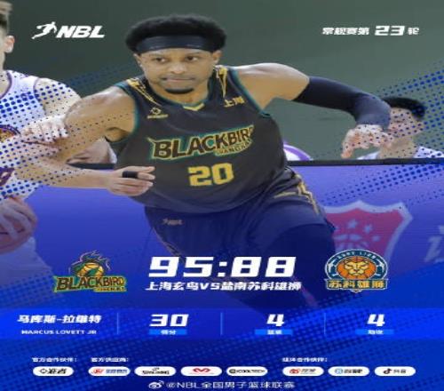 上海玄鸟战胜盐南苏科雄狮，以9588成功锁定季后赛席位的关键之战_CBA直播