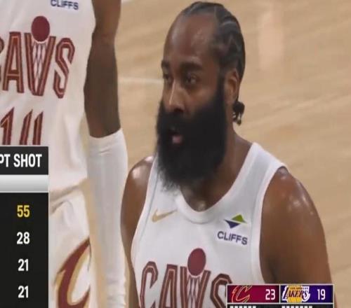 本赛季造三分犯规榜：哈登55次断层领先，鲍威尔28次位居次席