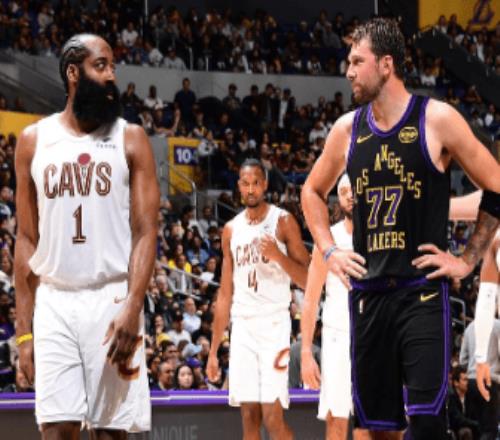 湖人击败骑士4连胜东契奇复出42+5+12哈登17分