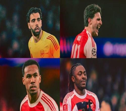 阿森纳3月最佳球员候选：拉亚、赖斯、加布里埃尔、埃泽