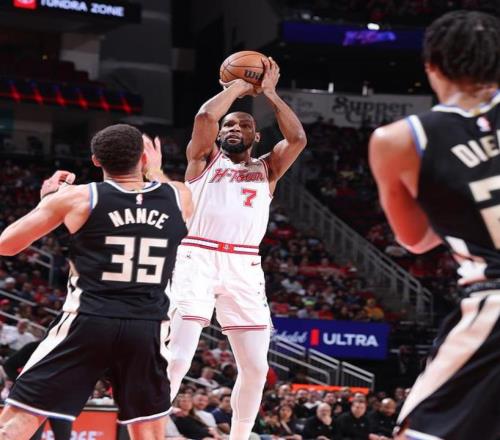 双杀雄鹿！火箭4连胜，探花9记三分创纪录，杜兰特19+9，申京受伤