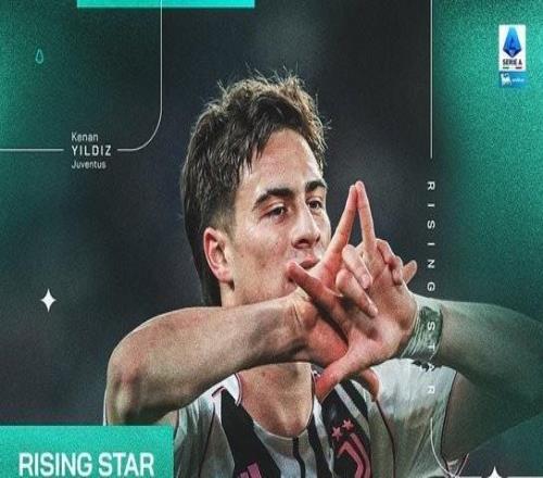 4场贡献2球2助攻，伊尔迪兹当选意甲3月最佳U23球员