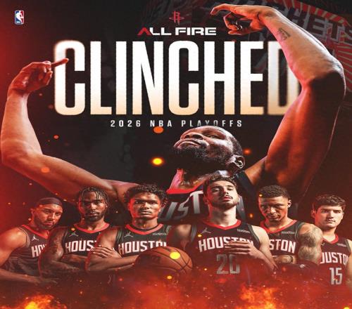 火箭一口气获4大喜讯！提前锁前6直通季后赛杜兰特获月最佳提名