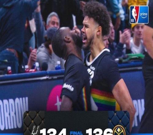 季后赛级对决！约基奇两记神仙球40+8+13力压文班