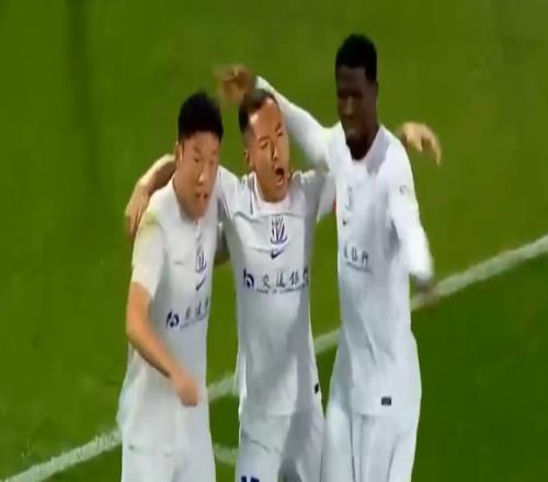 中超第4轮，上海申花32胜天津津门虎