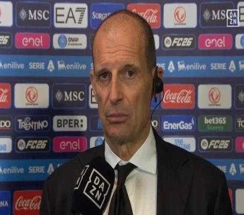 阿莱格里：争冠现在那不勒斯也在我们前面，得脚踏实地