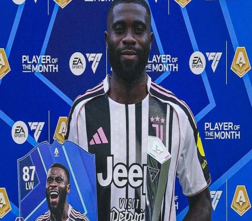 231分钟打进3球，尤文边锋博加领取意甲3月最佳球员奖杯