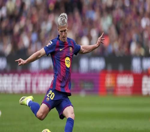 每体：踢伪九表现出色，奥尔莫有望成为巴萨对马竞的X因素