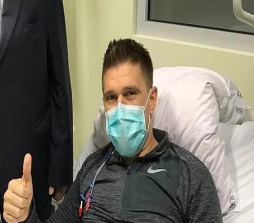 前克罗地亚国脚克拉什尼奇因病毒感染入院治疗,现已出院