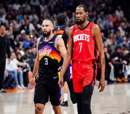 杜兰特24+4+3申京打铁6失误，布克31分难救主，火箭21分逆转太阳