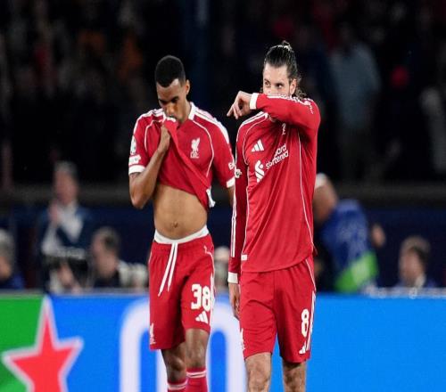 利物浦耻辱3连败！摆5后卫仍020射正+被巴黎打爆赛季0冠成定局