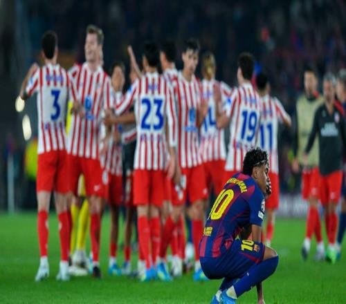 主场0比2落败，巴萨被马竞逼到悬崖边缘